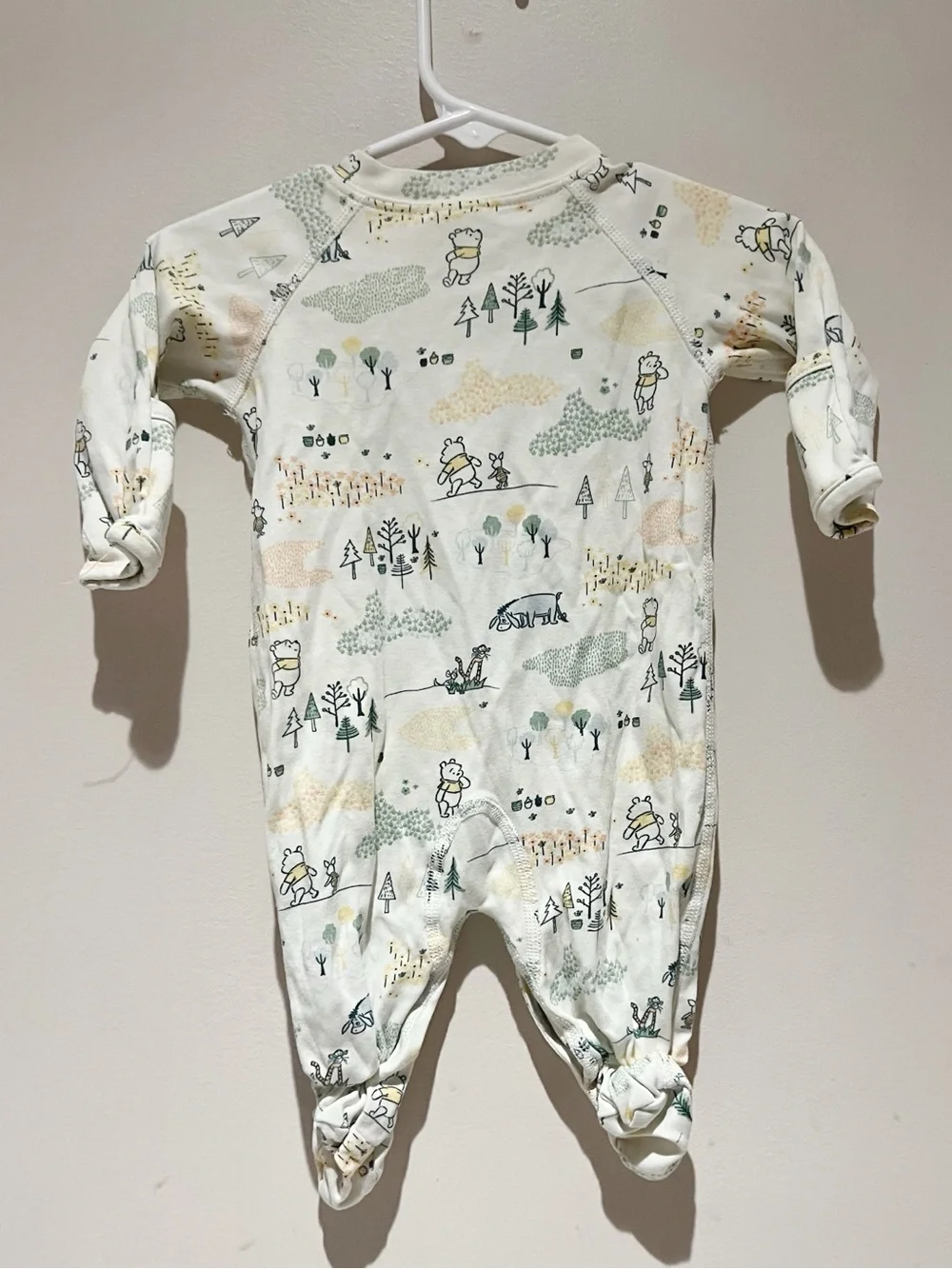 Hanna Andersson Disney Winnie The Pooh zip up footie